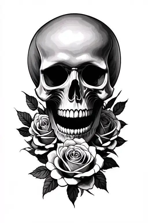Skull And Roses
