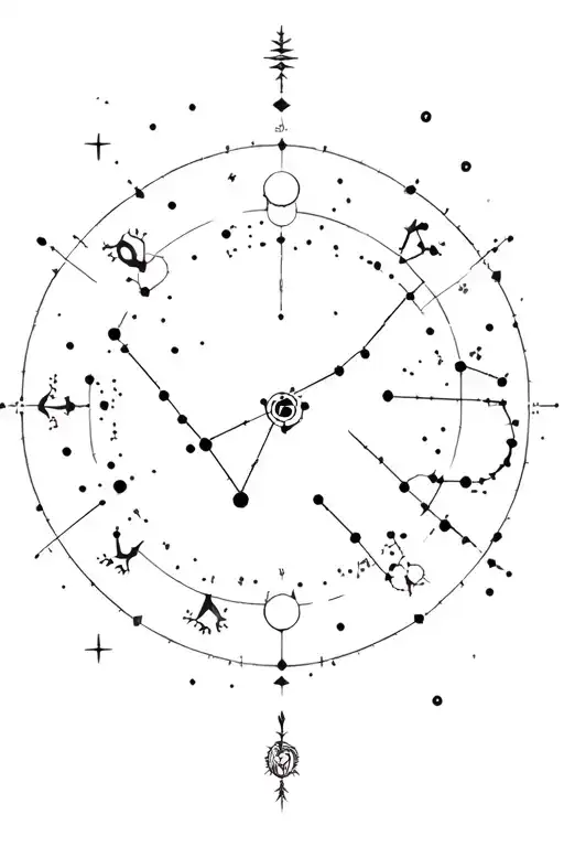 Zodiac Leo Constellation Map