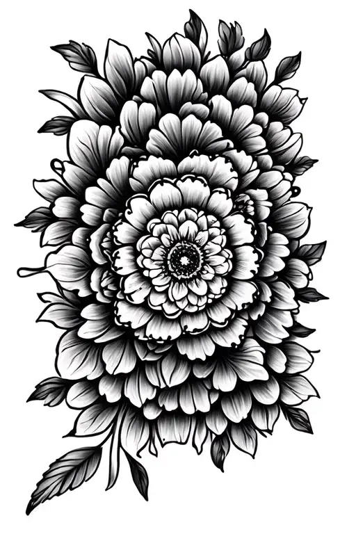 Mandala And Flowers