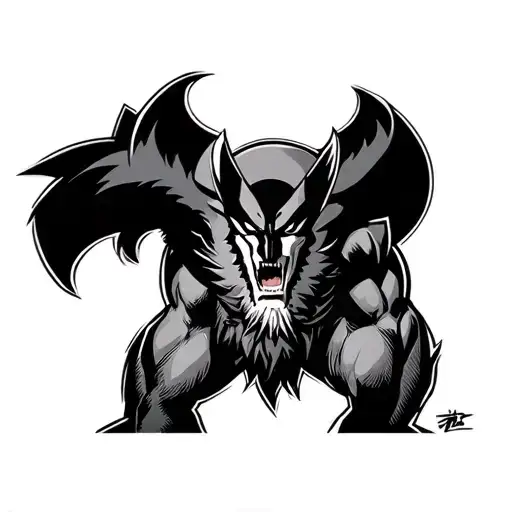Michigan Logo And A Wolverine X Men