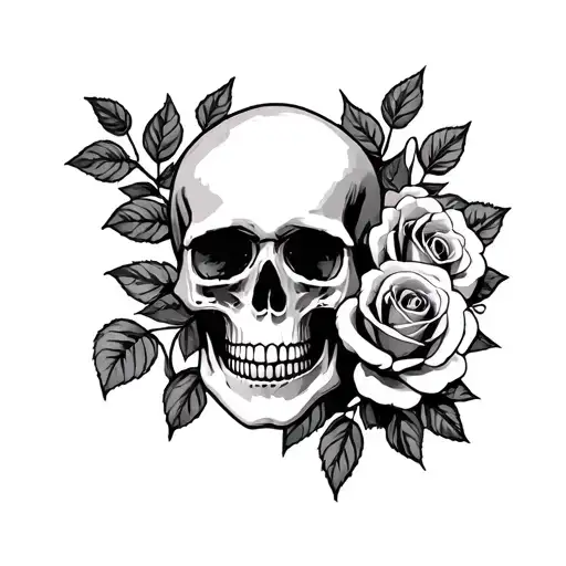 Skull And Roses