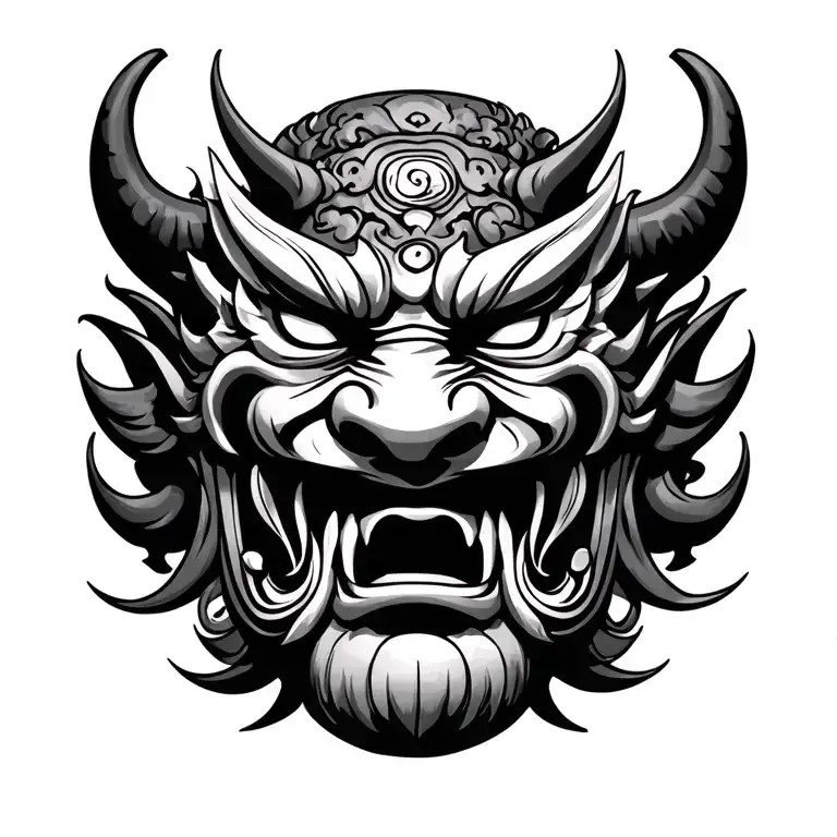 Japanese Oni Mask