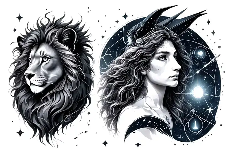 Leo Virgo And Sagittarius Constellation