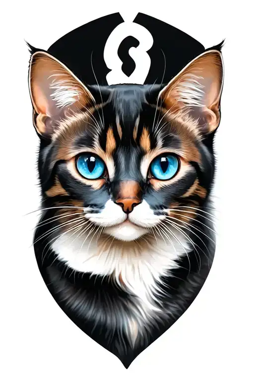 One Blue One Brown Cat Eyes Looking