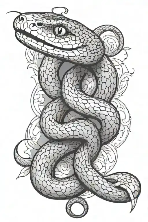 Snake Wrapped