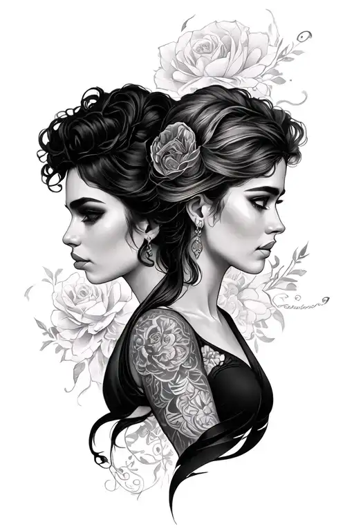 The Names Dominique And Andrew Intertwined