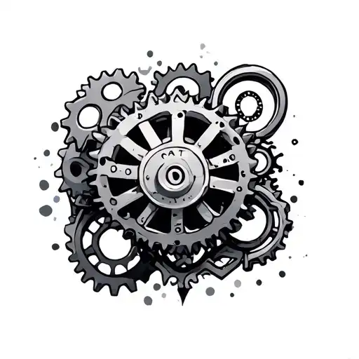 Cogs And Shapes Forming