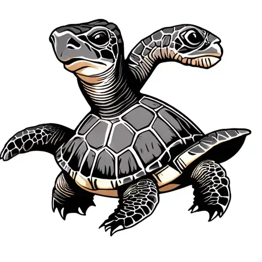 Lumberjack Sea Turtle