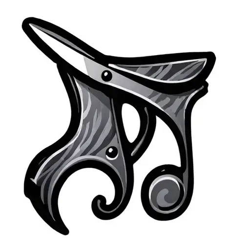 Dessert Scissors Musical Note