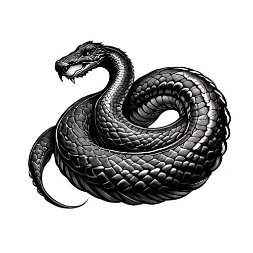 Crawling Serpent Coiled