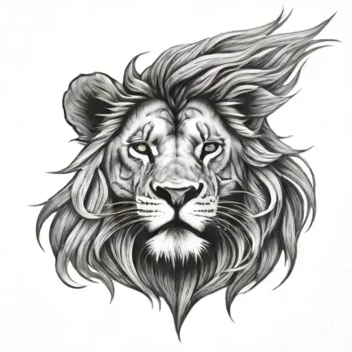 A Lion Representing Strength