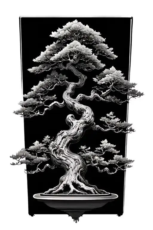 Bonsai Tree Surrounded