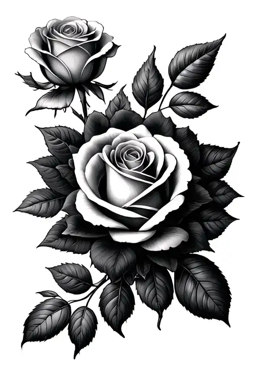 Roses With Mandala