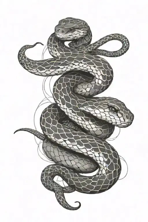 Gemni Snakes Wrapped Together