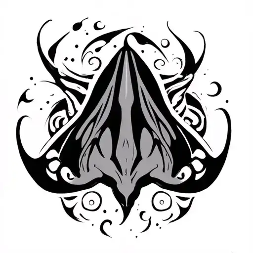 Manta Ray Filipino Tribal Design