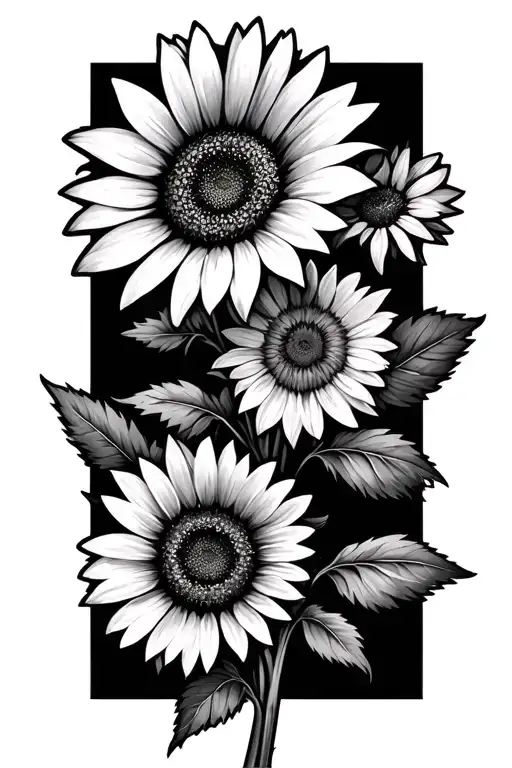 Daisy And Larkspur Flower With Sunflower Incorporated