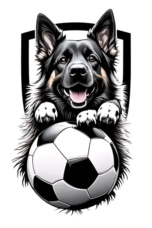 Family German Shepherd Soccer Cars