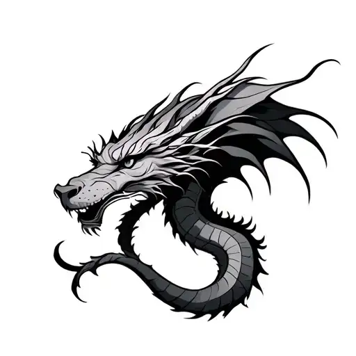 Dragon And Leo Combination Tatoo