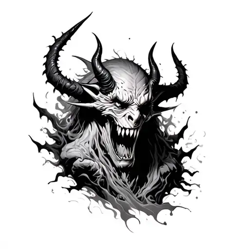 A Demon That Passes Through The Skin By Tearing It Away