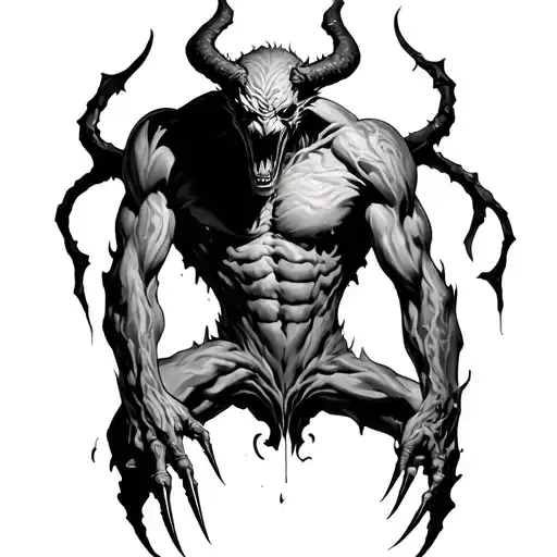 A Demon That Passes Through The Skin By Tearing It Away With Claws