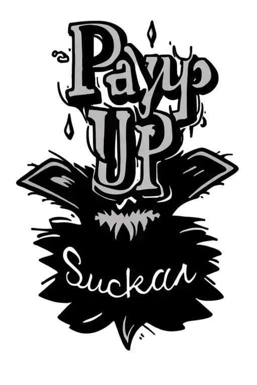 Pay Up Sucka Phrase
