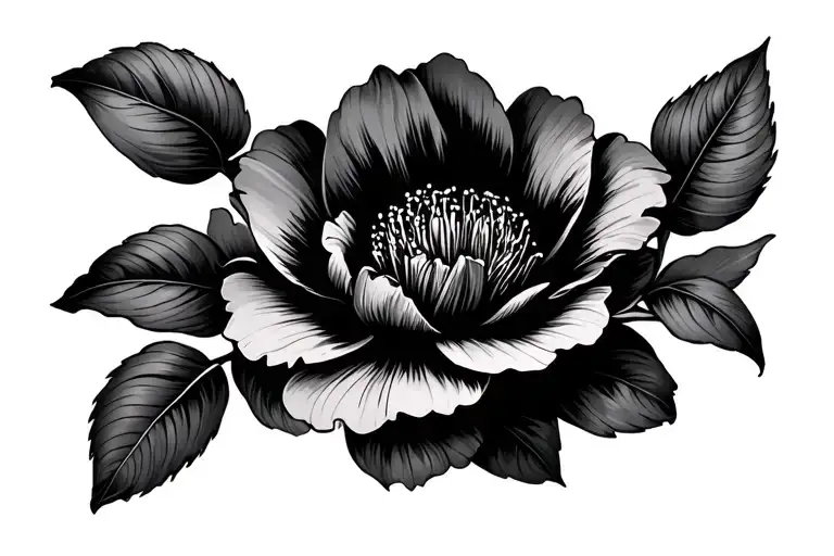 Kapok Flower Tattoo Design