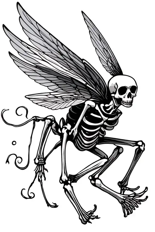 Flying Skeleton Fly Away