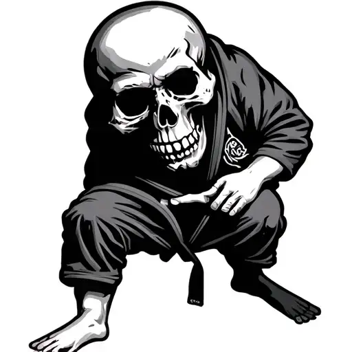 Skull Jiu Jitsu Fighter