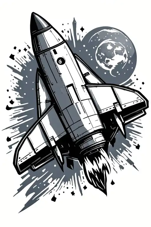 Rocket Ship Launching