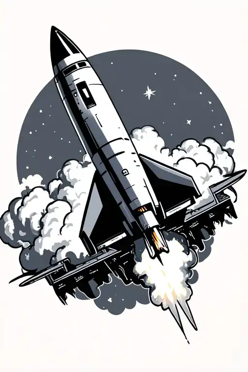 Rocket Ship Launching