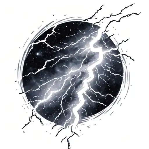 Lightning And Galaxy