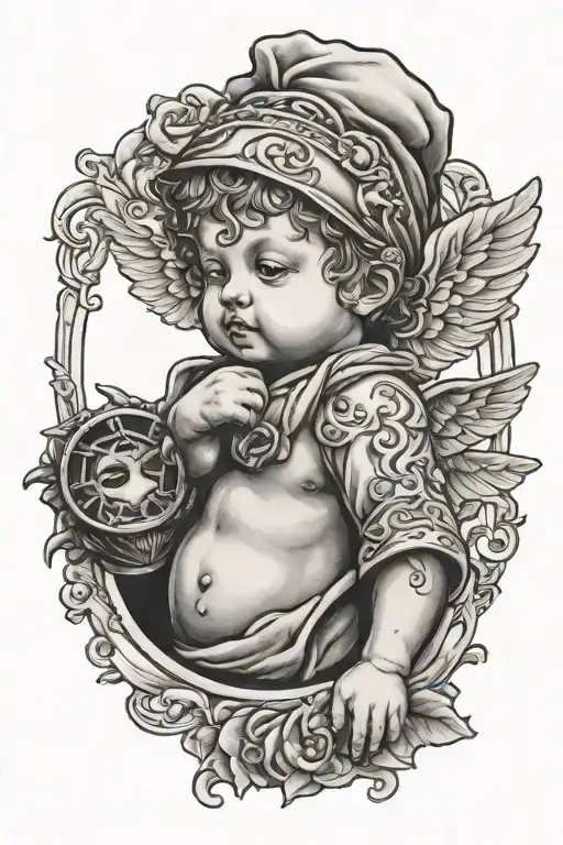 Cherub With Bandana Blindfold