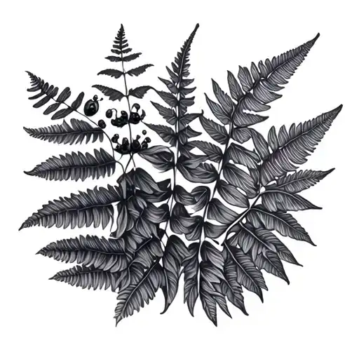 Ferns And Blackerries