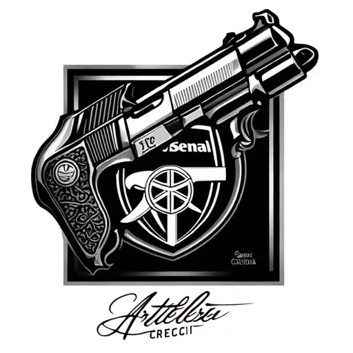 Embelma Fc Arsenal Artellery Gun And Signature Victoria Concordia Crescit