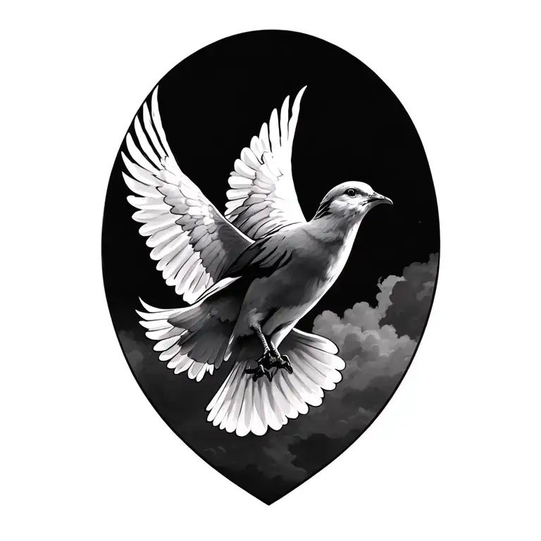 Dove Flying
