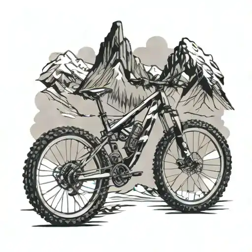Paw Print Mountain Bike