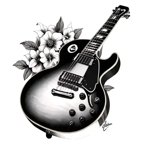 Gibson Es335 With Flowers