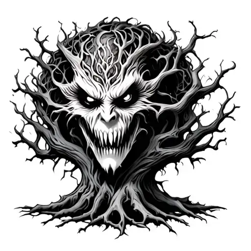 Evil Tree With A Evil Face