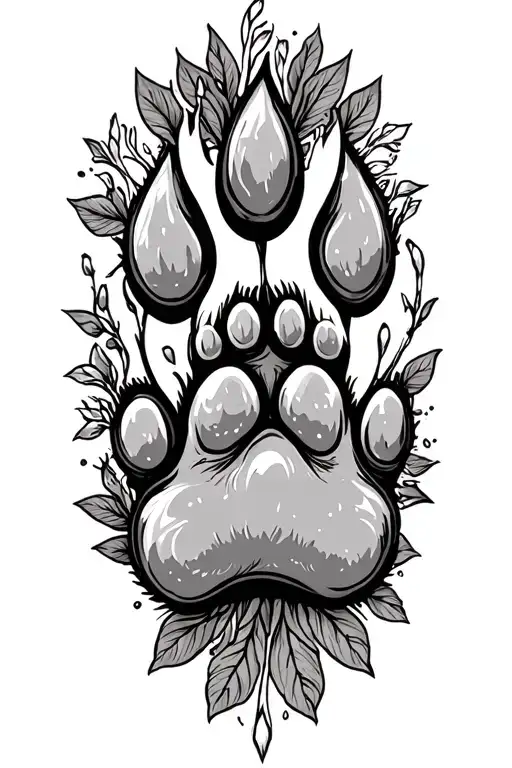Dog Paw Sleeve Design