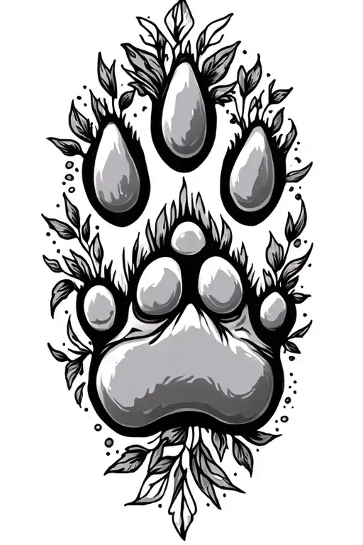 Dog Paw Sleeve Design