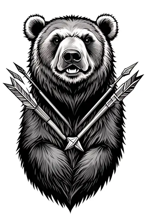 Bear With Arrows Un It Back