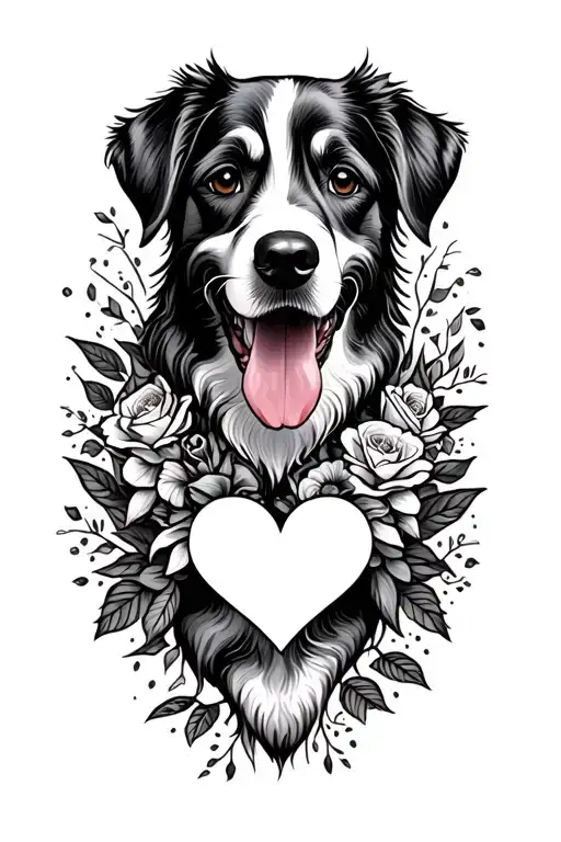 Dog Love Sleeve Design Incorporating Elements