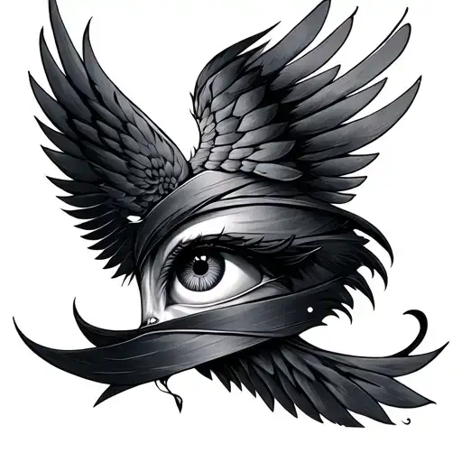 Eyes And Wings Wrapped