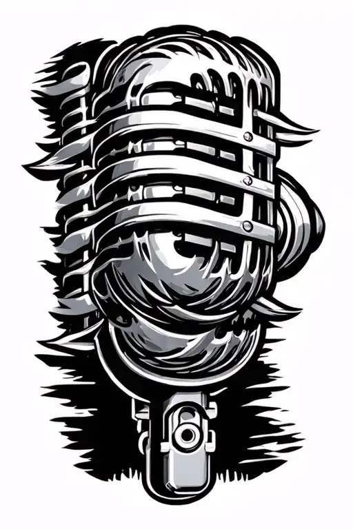 Ball Microphone Motorcycle Triball Letter 3