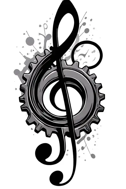Music Clefs Made Of Gears