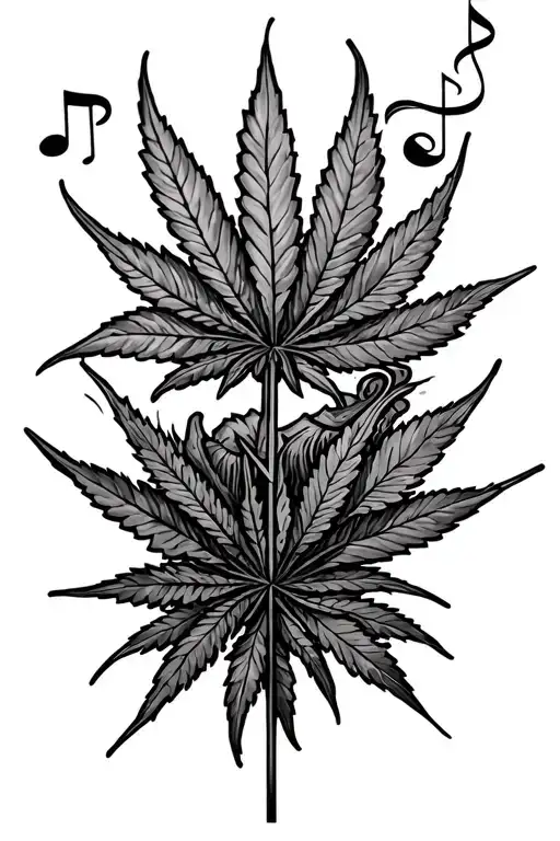 Rip Tattoo For Brother Who Liked Music And Weed