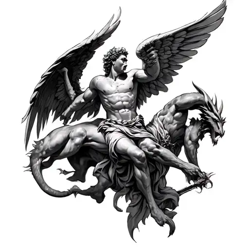 St Michael Fighting Demons