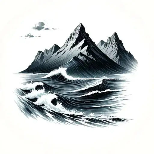 Ocean And Mountain