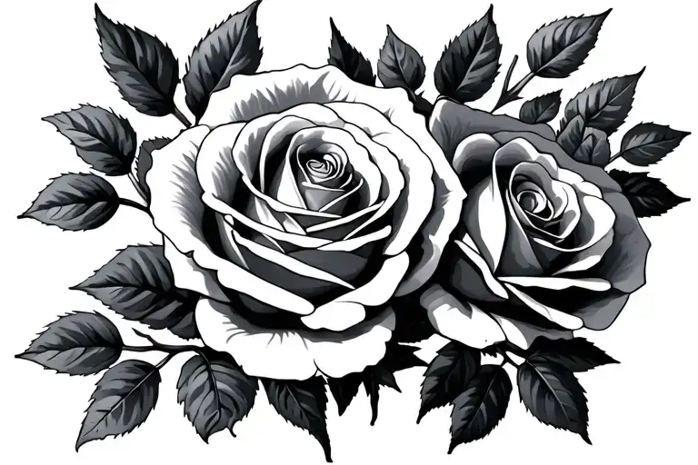Roses And Shadows Representing The Client's