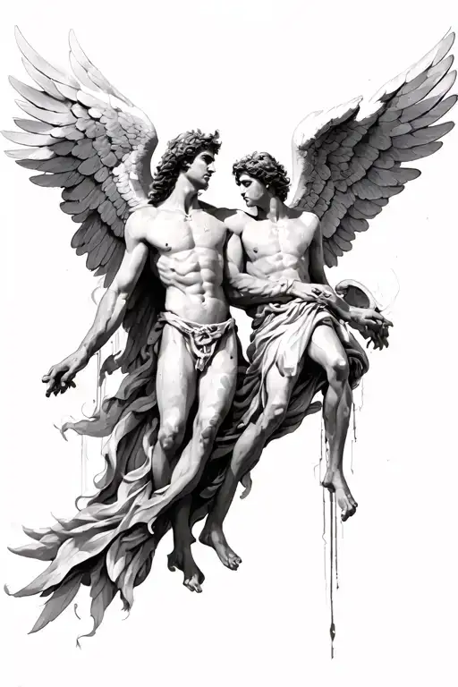 Icarus And Arch Angel Michael